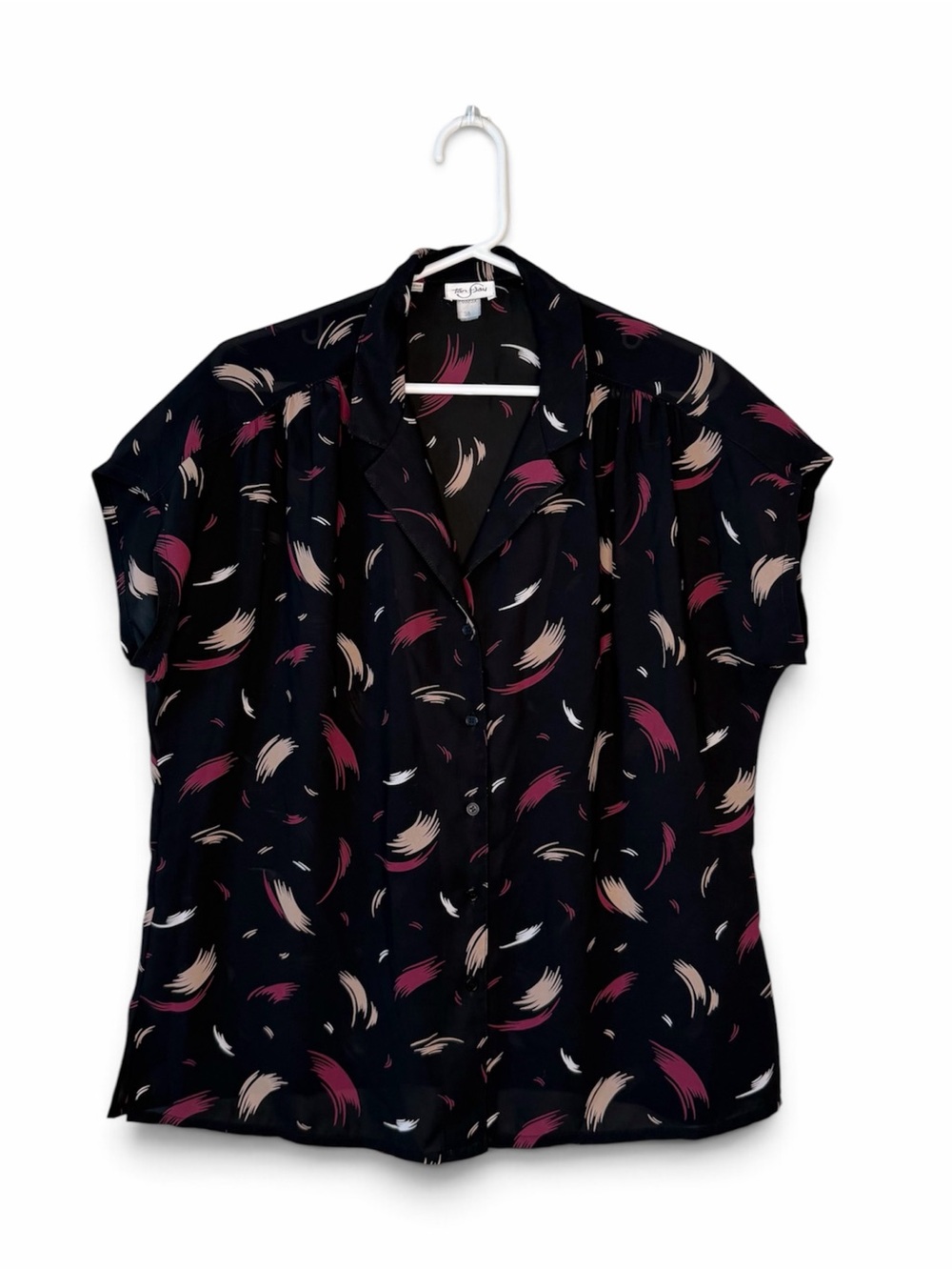 TanJay Women’s Abstract Flow Print Multi- Coloured Blouse XL / 1X